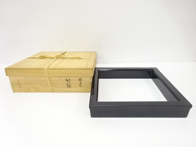 JAPANESE COLLECTIBLE / WAJIMA-NURI FURNACE RIM BY NOBUTAKA ZUKURI / LA